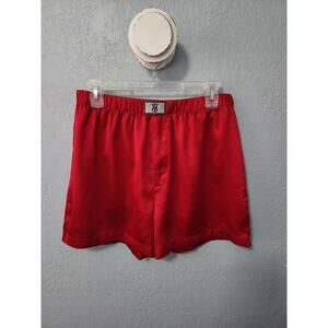 Small Victoria's Secret Red Satin Pajama Shorts